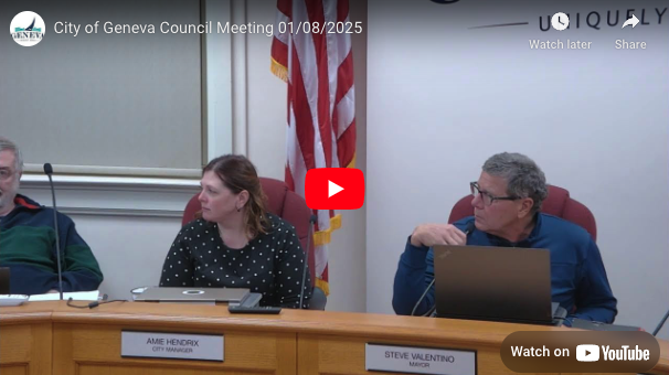 Geneva City Council holds January meeting (webcast)